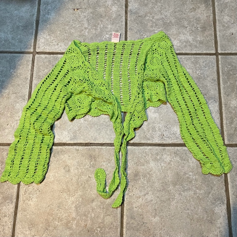Crochet Top Green